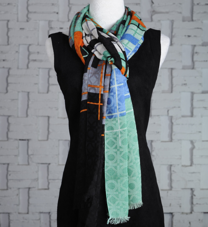 10% Silk 90% Wool Scarf
